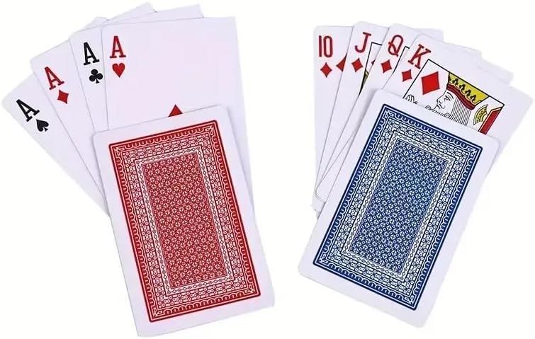 1Pack Playing Cards, Poker Cards with Box, Great for Party, Halloween/Thanksgiving Day, Red