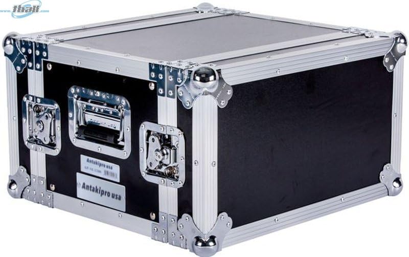 ANTAKIPRO AP-6UED 14-Inch Body Depth Fly Drive Case 6-U Space Effect Cases Pro Audio DJ Travel Storage Equipment Heavy Duty Pre-Tapped Rack Rails Removable Front & Rear Covers