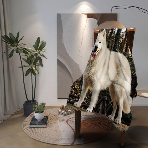 Plaid Polaire 220x240 Animal Chien, Couverture Polaire 220x240 | Dimensions Royales pour Lit King Size, d'une Douceur Persistante, Procure Une Expérience de Sommeil Chaleureuse I11-