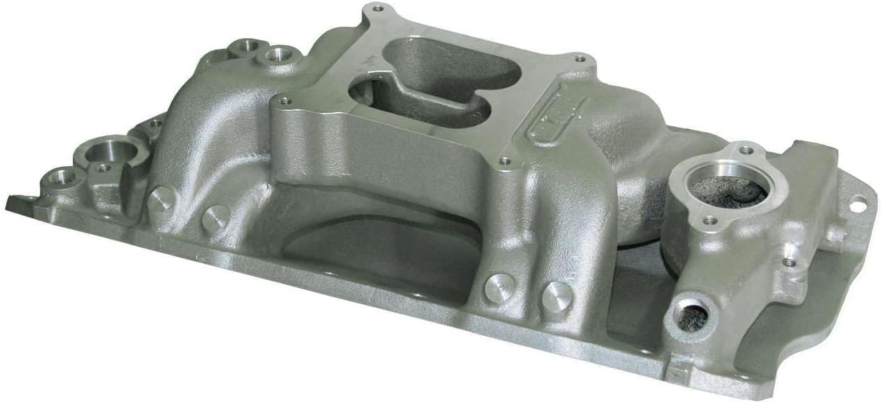 DART 42811000 Intake Manifold - SHP - Square Bore - Dual Plane - Aluminum - Natural - Small Block Chevy - Each