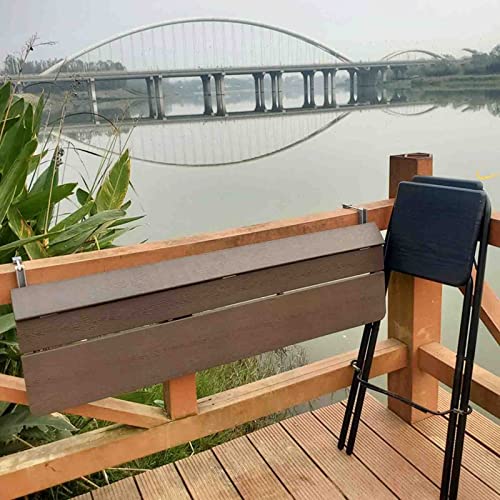 Table de balcon réglable et pliable pour petit espace extérieur