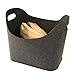 Produktbild Kamino Flam Allzweckkorb aus gefilzten Kunststofffasern, Kaminholzkorb in Anthrazit-Grau, Aufbewahrungstasche für Zeitung mit zwei Henkeln, Maße: ca. 45 x 24 x 40 cm