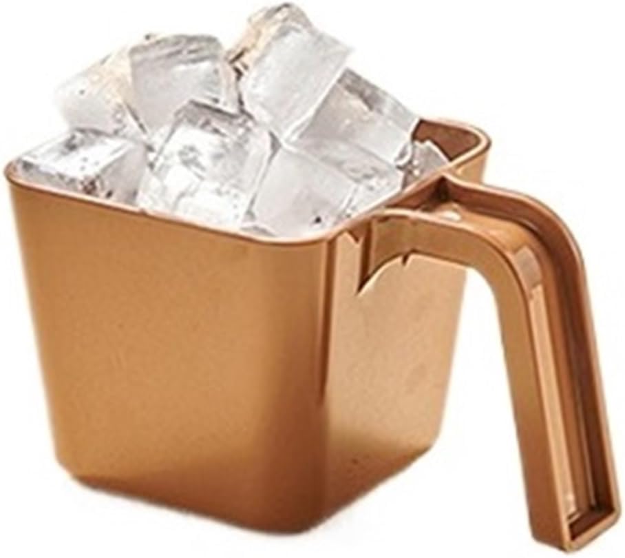 590ML Square Ice Scoop Shovel Measuring Cup Plastic Coffee Shop Gadget Kitchen Utensil(C)