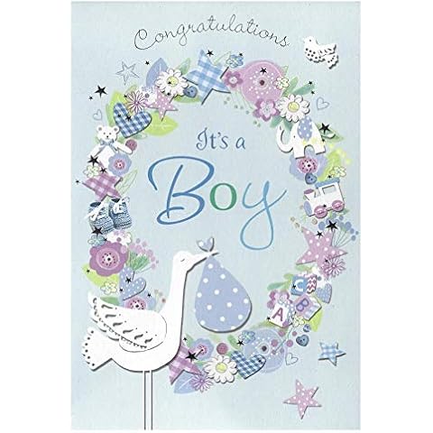 Congratulations Card for New Baby Boy Cover