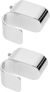 Closet Rod Flange Holder 2pcs Zinc Alloy Closet Rod Bracket for Home Wardrobe Bathroom Laundry Room