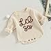 Big Brother Little Brother Big Sister Little Sister Knit Sweater Onesie Sibling Matching Outfit Fall Winter Clothes (Lil Sis-Beige Apricot Onesie, 0-3 Months)
