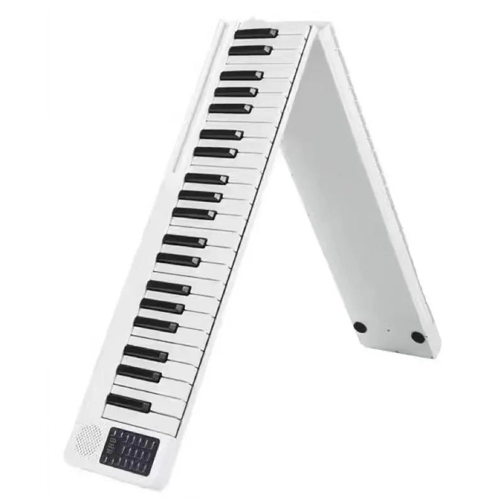 Profesjonalne Pianino Elektroniczne Pianino Elektroniczne 88 Klawiszy Składane Przenośne Dla Początkujących Do Nauki Gry Na Instrumencie Muzycznym(White)