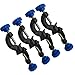 OESS Lab Stand Clamp Holder Boss Head Aluminium Alloy Body Right Angle 4pcs for Rods up to 18mm in Dia.