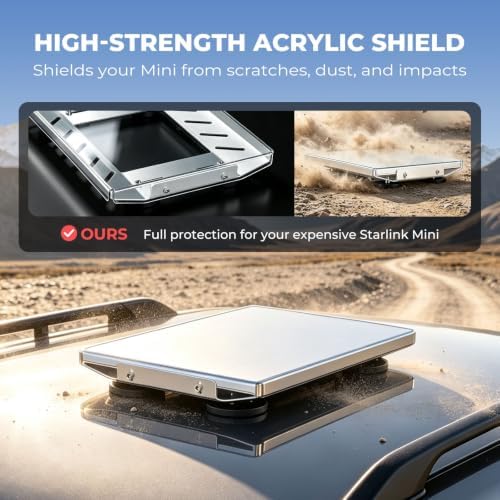 High-Strength Aluminum Alloy Starlink Mini Magnetic Mount, Acrylic Cover — 사진 4