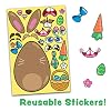 JOYIN 24 PCS Easter Stickers Mix and Match Make a Face Animal Stickers with Easter Egg Themed Pig, Bunny, Chicken, Cow, Sheep, Duck Party Favor Supplies, Art and Craft #4