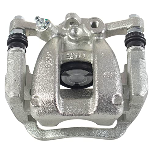 Image of TRQ Rear Brake Caliper Set Zinc Coated Brackets Hardware Compatible with 2017-2019 Buick LaCrosse 2016-2018 Chevrolet Malibu 2018-2020 Equinox 2018-2021 GMC Terrain