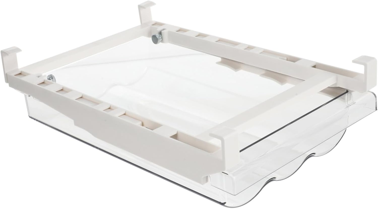 1pc Large Capacity Transparent Egg Holder Drawer Style Egg Storage Container for Refrigerator Design with Automatic Slide Feature