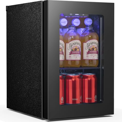Image of Antarctic Star 18L Mini Fridge 24 Can,Beverage Refrigerator with Quiet Compressor LED Light,Small Cooler with Electronic Temperature Control for Home /Office /Dorm /Bar.