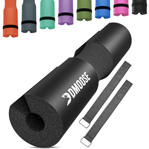 Dmoose Cuscino Bilanciere, Cuscinetto Hip Thrust Pad per bilanciere, pad per la spinta dell'anca squat - Per collo, sollievo dalla pressione delle spalle, supporto lombare - Olympic Foam Barbell Pad