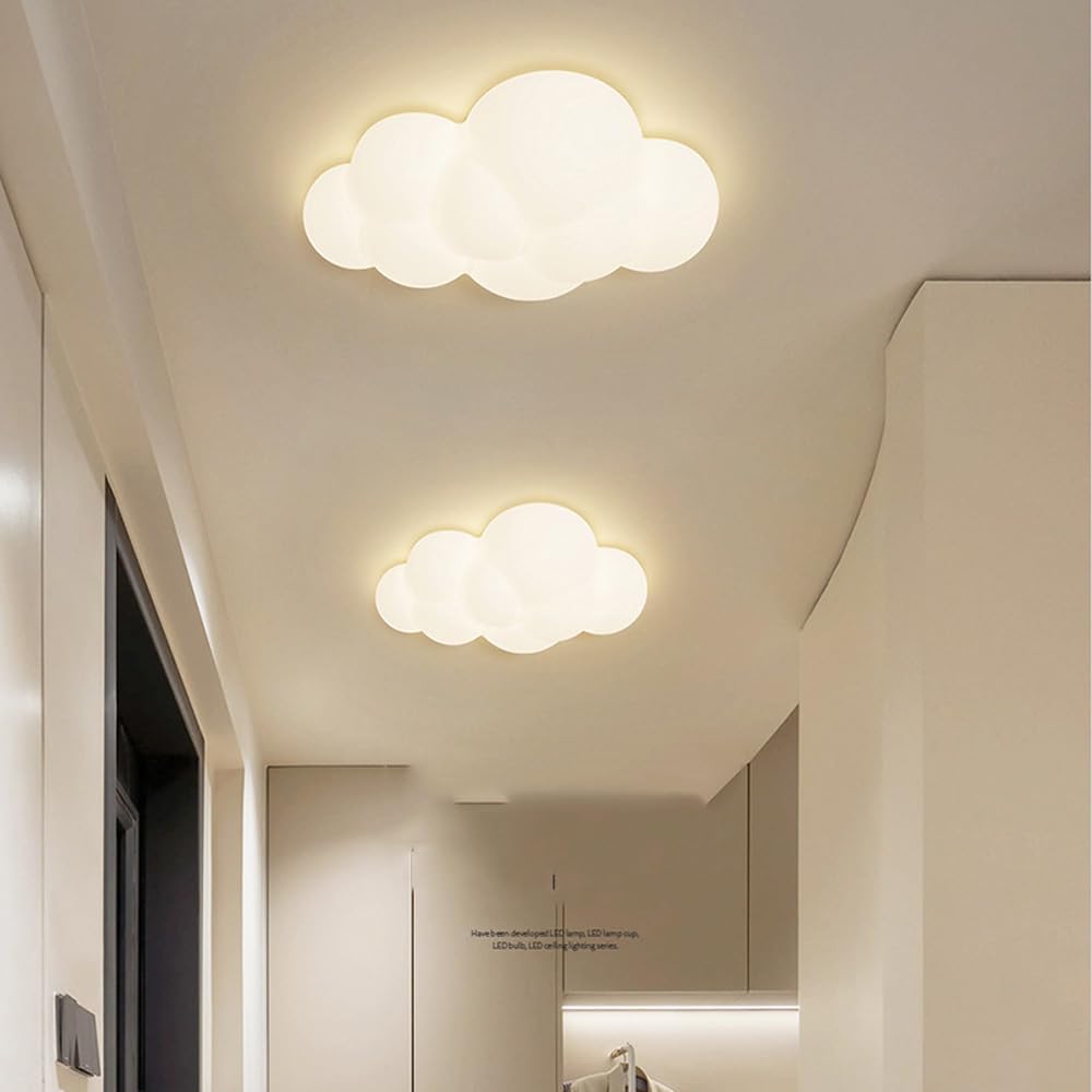 LED Wall Sconce Kids Bedroom Cute Cloud Star Milk White Wall Light Fixture Small Dimmable Wall Sconce Nordic Modern Wall Mounted Lamp for Boys Girls Bedside Children Nursery Hallway