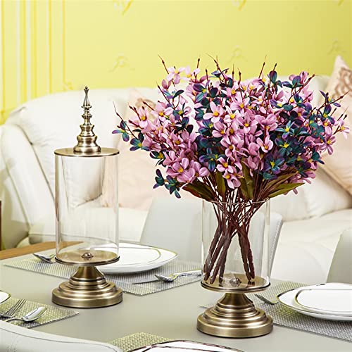 Vase de luxe en verre stable grand format pour éviter les chutes de bouquets