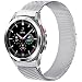 Produktbild ANNYOO 22mm Armband Kompatibel mit Samsung Galaxy Watch 3 45 mm/Watch 46 mm/Gear S3 Classic/Frontier, Edelstahl Mesh Metall Uhrenarmband für Huawei Watch GT/GT 2 46 mm/Watch GT2 e/GT2 Pro (Silber)