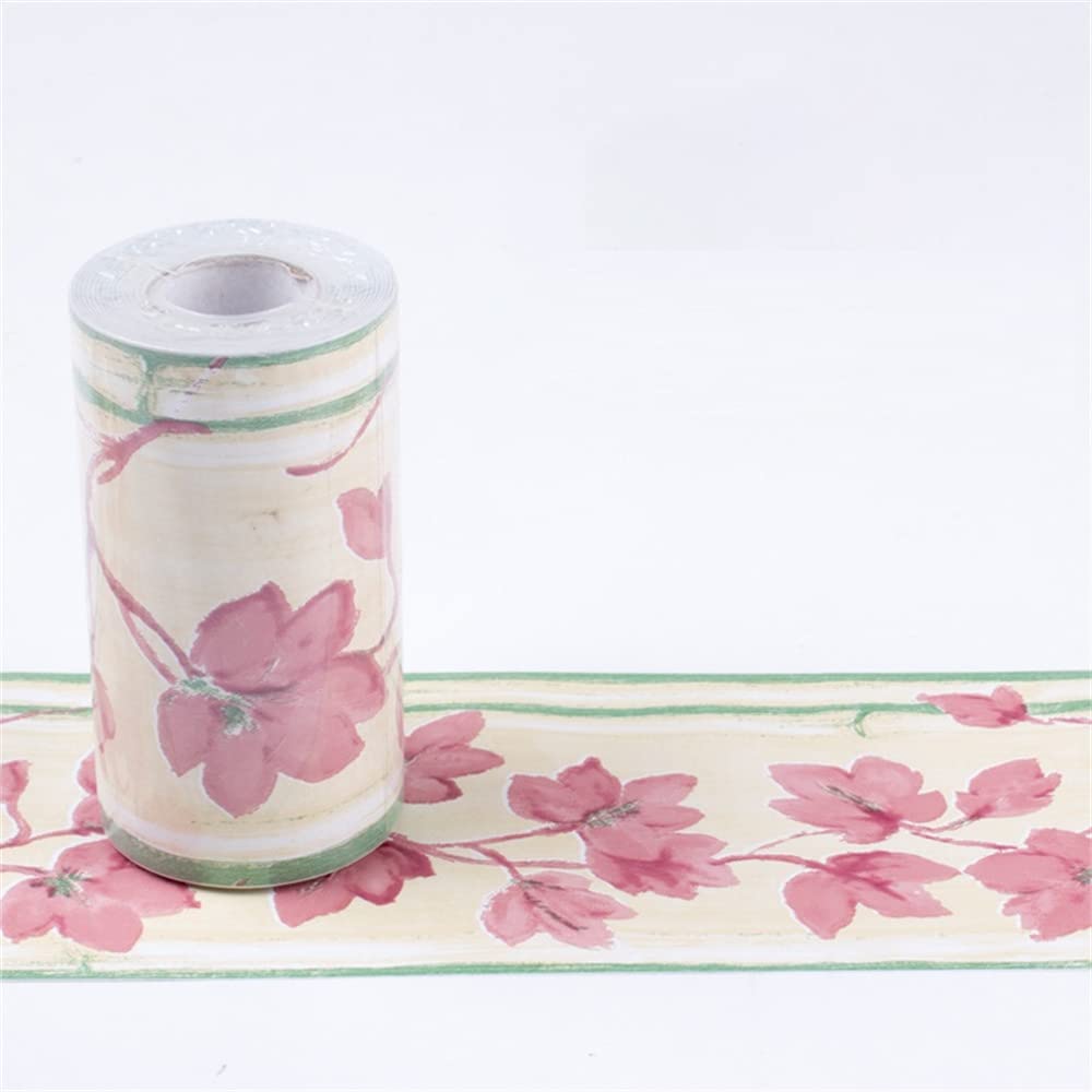 Lyhydma 17 Wallpaper Border 10M/Roll Self Adhesive Waterproof Waist Lines Wallpaper Bathroom Skirting Line Decor Baseboard Corridor Floor Borders Sticker(17)