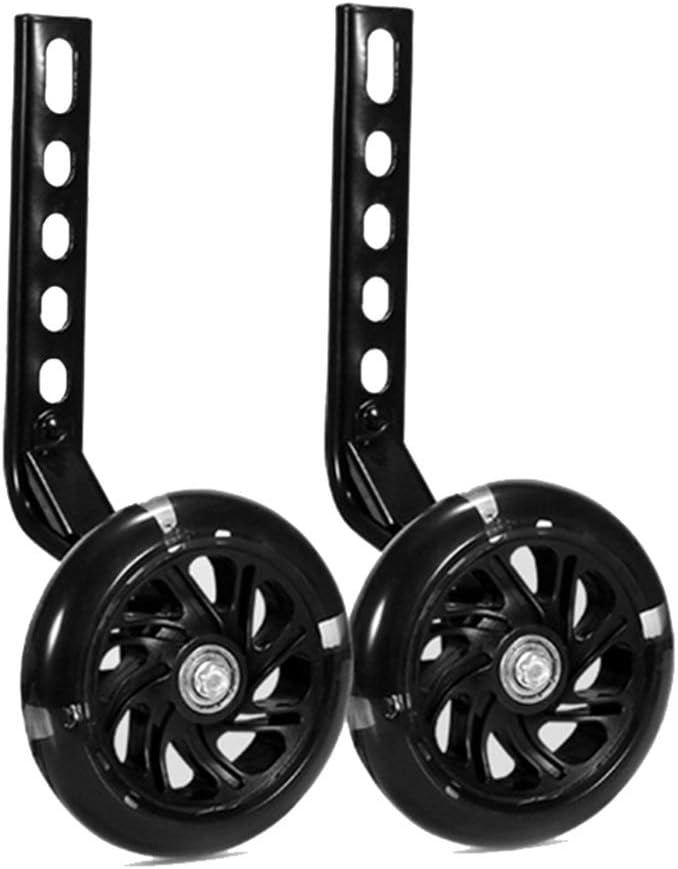 Bike Stabilisers Bicycle Stabilisers for Kids Cycle Children 12-20" Inch Training Wheels (Black 18")