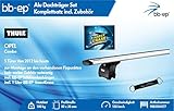 Sistema de Thule baca completo con aluminio Traverse nwing Bar se puede cerrar con llave y candado (ventana) incluye todas las piezas necesarias.