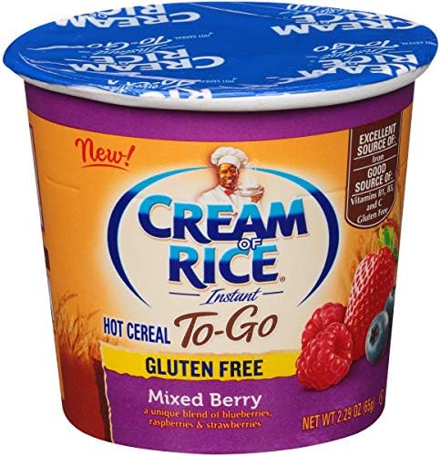 Cream of Rice, Hot Cereal to Go, Mixed Berry, 2.29 Ounce (Pack of 6)