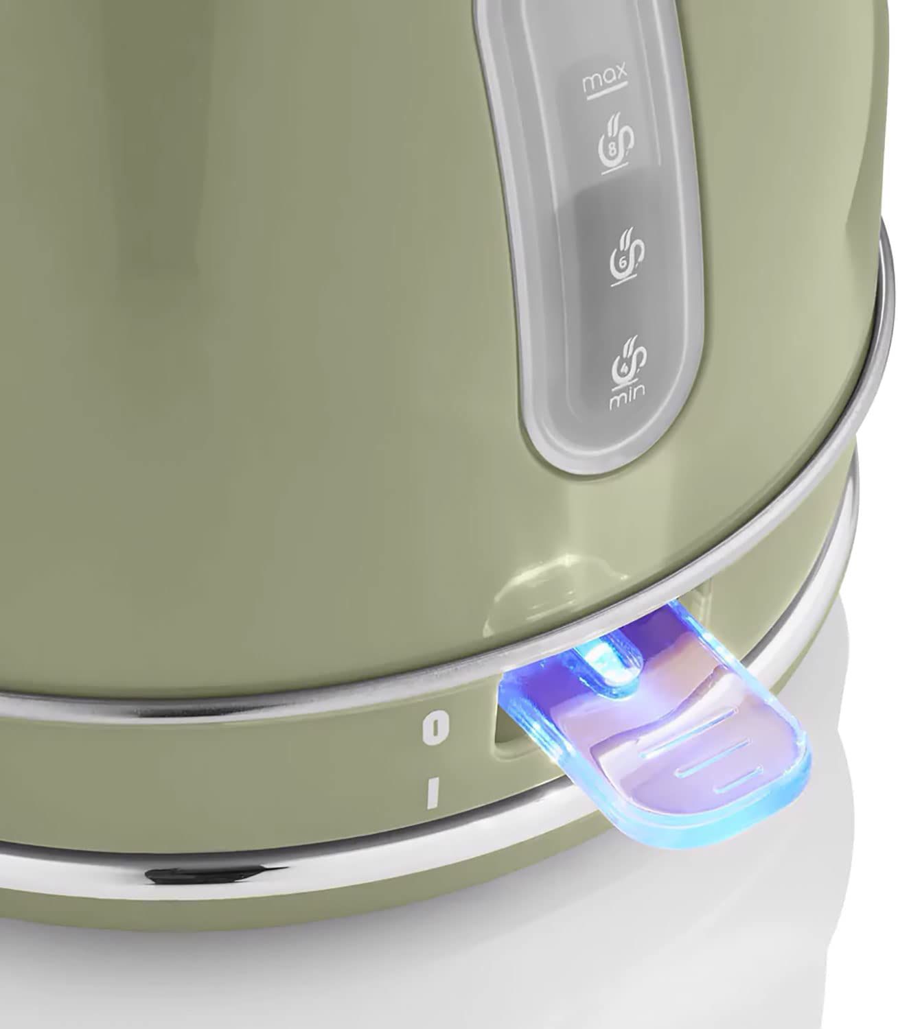 Swan Retro Bouilloire Électrique 1,8 Litre, Design Vintage, Arrêt Automatique Contrôleur Strix, Sans fil, Acier Inoxydable, sans BPA, 3000W, Vert