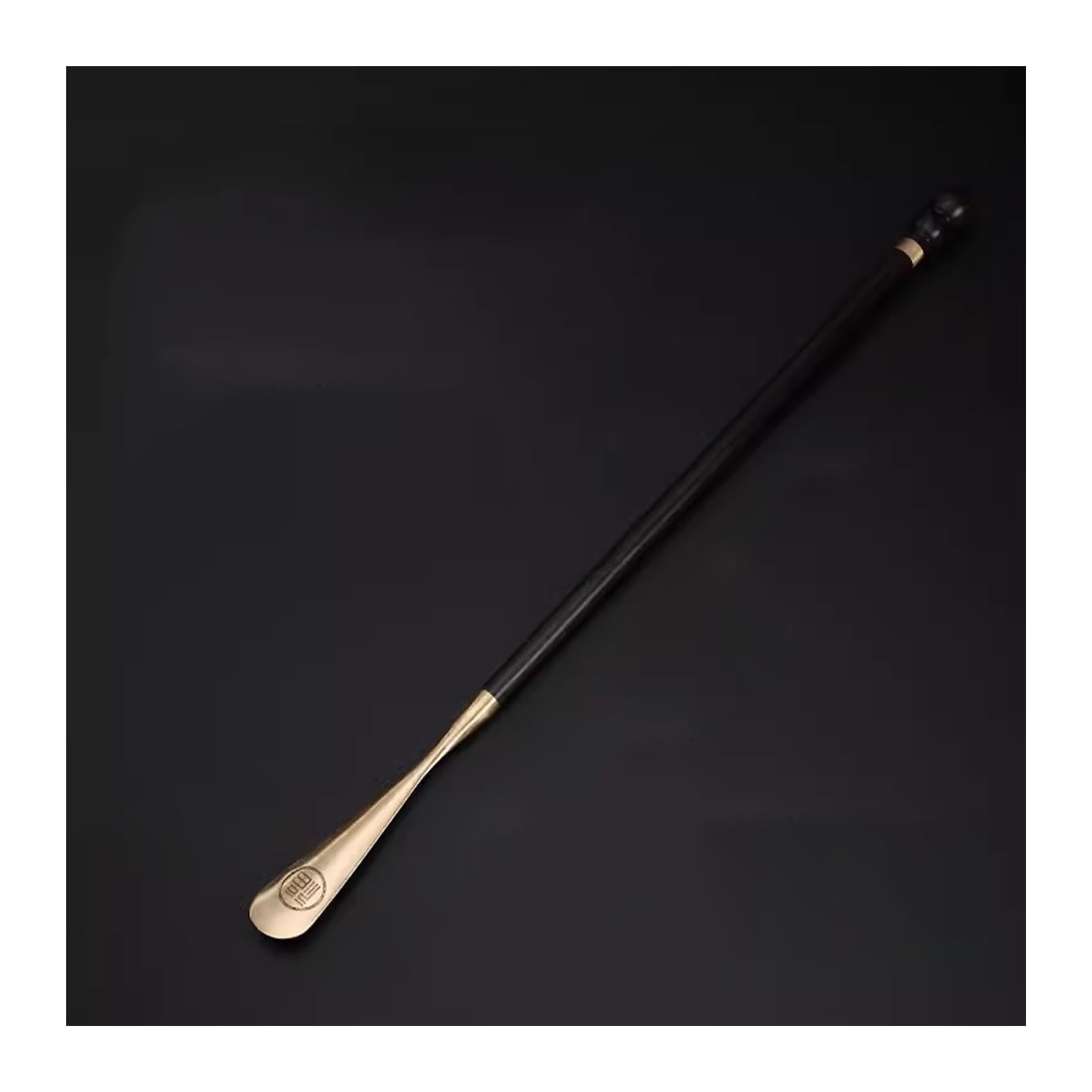 Calzascarpe Calzascarpe in legno di ottone puro manico lungo for donne incinte che non si piegano, scarpe di lusso leggere e portatili che indossano accessori for scarpe Calzascarpe per uomo, donna (