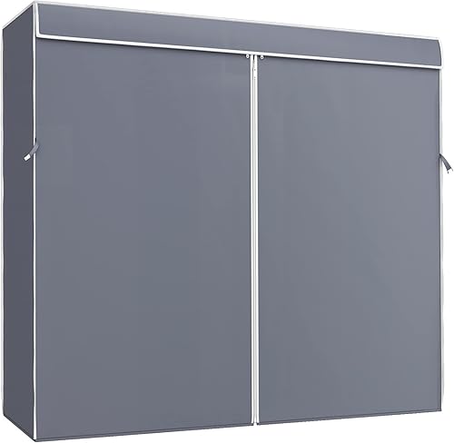 VIPEK Solo funda para perchero V40 resistente al polvo con cremallera 77 pulgadas de largo x 169 pulgadas de ancho x 738 pulgadas de alto gris