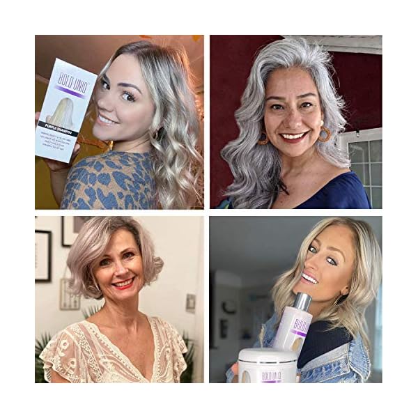 Purple-Shampoo-for-Blonde-Hair-Blonde-Shampoo-Eliminates-Brassy-Yellow-Tones-Lightens-Blonde-Platinum-Ash-Silver-and-Grays-Paraben-Sulfate-Free-Toner-Revitalize-Bleached-Highlighted-Hair BOLD UNIQ Purple Shampoo for Blonde Hair - Toning Shampoo for Blonde, Platinum, Bleached, Grey, Ash, and Silver Hair - Eliminates Brassy, Yellow Tones - Vegan, Paraben & Sulphate Free - 237 ml