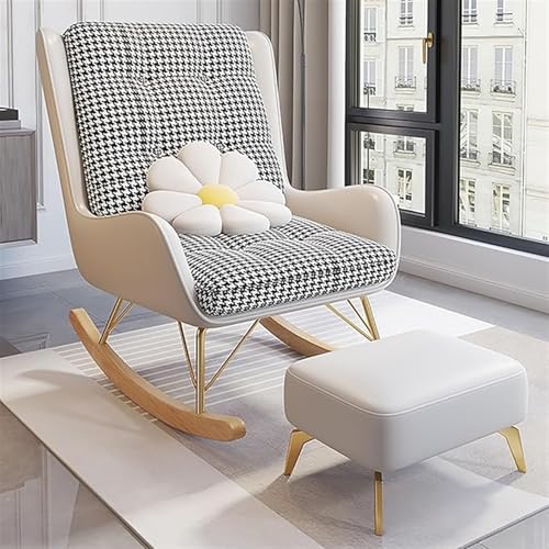 Fauteuil inclinable de salon avec ottomane pour coin lecture et détente