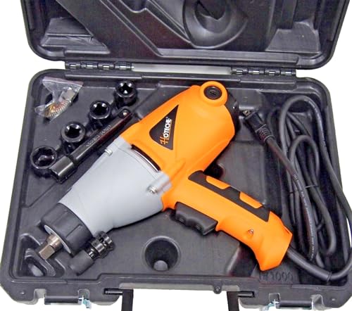 Hoteche P802010A 1/2" Dr. Electric Impact Wrench Sockets Variable Speed 1010W Carry Case