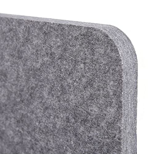 Stand Up Desk Store Refocus Raw Noise And Distraction Reducing Freestanding Acoustic Desk Divider Mounted Privacy Panel (Castle Gray, 20.9" X 16") #TOP4