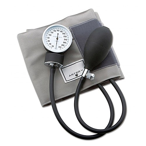 ADC Prosphyg 770 Pocket Aneroid Sphygmomanometer with Adult Blood Pressure Cuff with Black Carrying Case, Gray