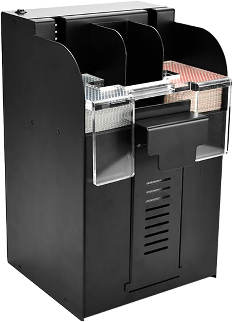 Electric Playing Cards Shuffler Machine,Rechargeable Automatic Card Shuffler,Easy to Use,Rapid Shuffling Automatic Electric Shuffler for Broad Cards, Bridge,Poker,Playing Cards