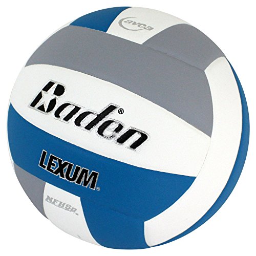Baden Lexum Composite Game Volleyball, Blue/White/Gray #TOP1