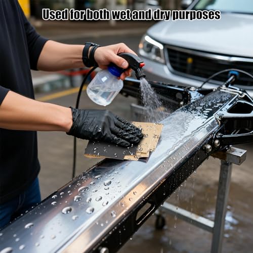 Schleifpapier 320 Körnung 30 Stück Trocken nassschleifpapier,sandpapier für holz/glas/auto/metall/Holzmöbel/lack, Schmirgelpapier