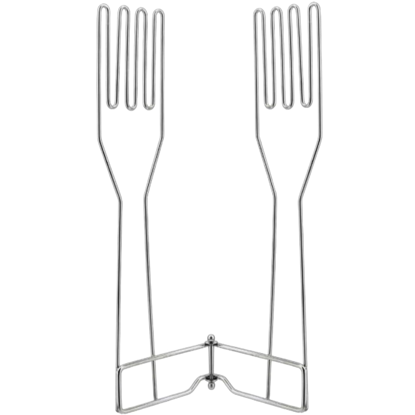Nukinp Silver Glove Holder, Finger Shaped Vertical Glove Drying Rack Carbon Steel Dryer Adjustable Collapsible Rubber Dryer Rack For Long Gloves, Short Gloves, Rags