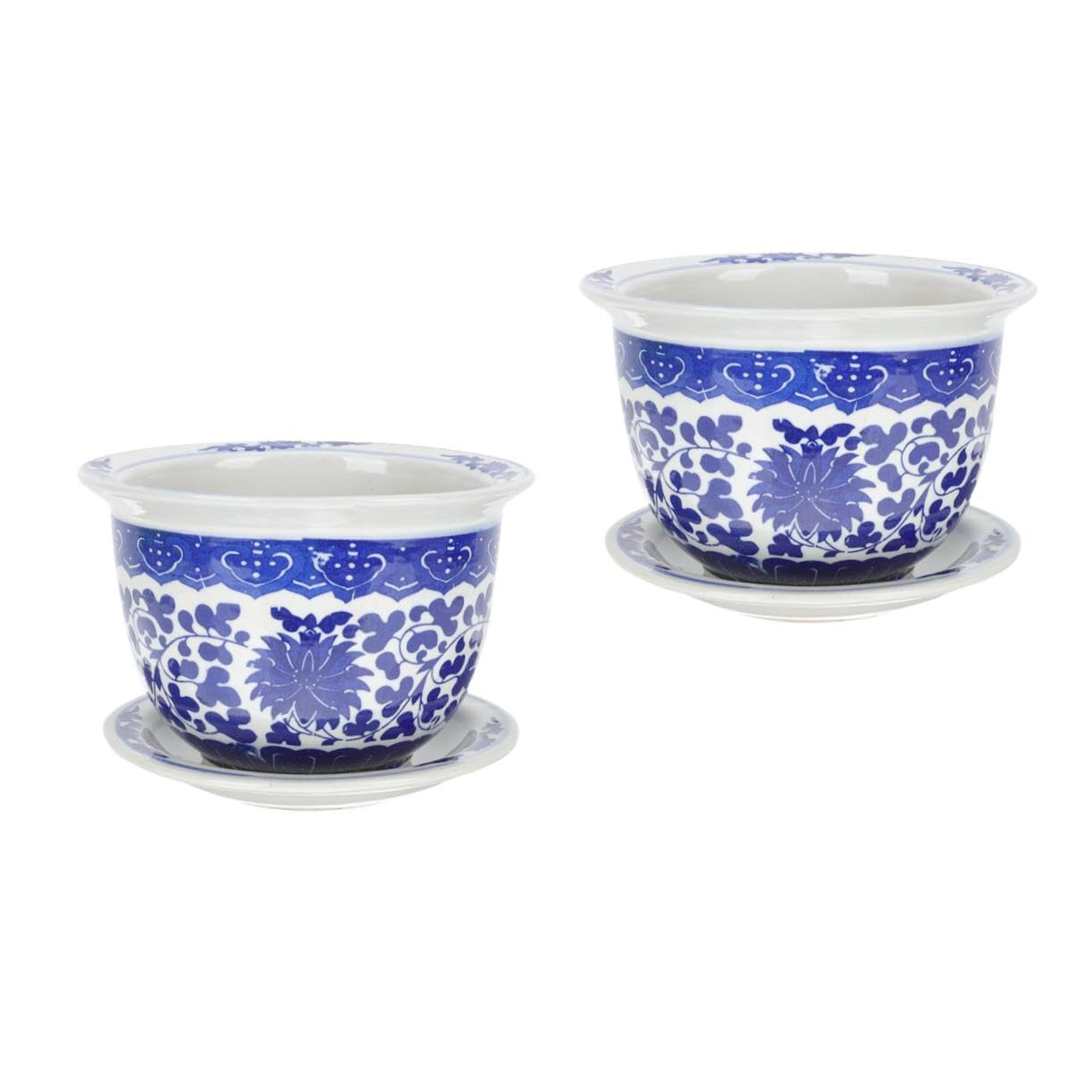 Conteneur décoratif pour plantes pot de fleurs céramique avec trou de drainage