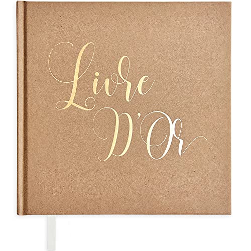 Plantvibes Livre d'or Mariage ou l'anniversaire, 72 Pages, Couverture Rigide, Papier de Haute qualité, Livre d'or anniversaire, Convient comme Livre de Visiteur