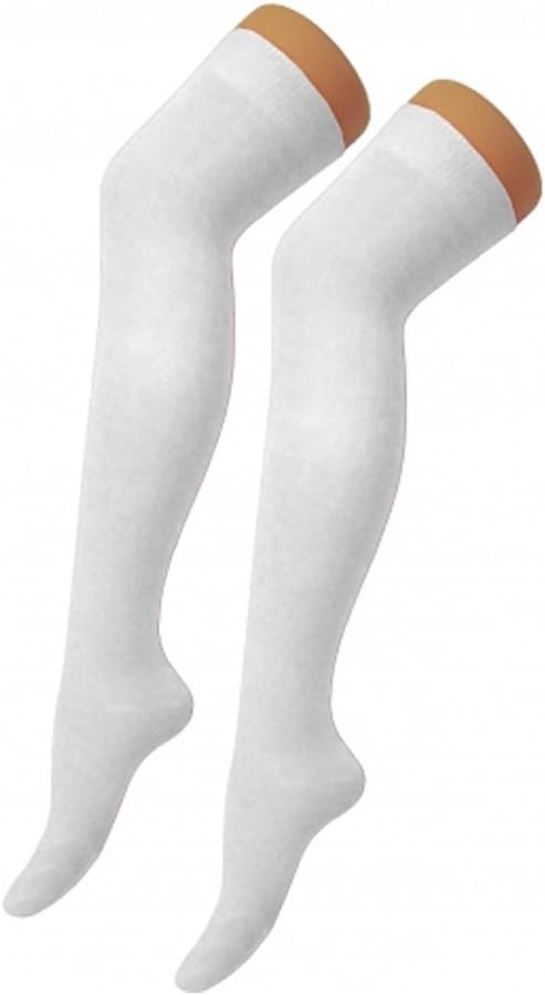 New Girls Over The Knee Plain Socks Assorted Colours Thigh High Socks UK Size 4-6