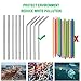 grilljoy 13pc Reusable Metal Straws with 2 Cleaning Brushes - Various Stainless Steel Straws with 4 Straight 4 Bent 2 Straws - Eco Friendly Drinking Straws with Case for Great Christmas Gifts