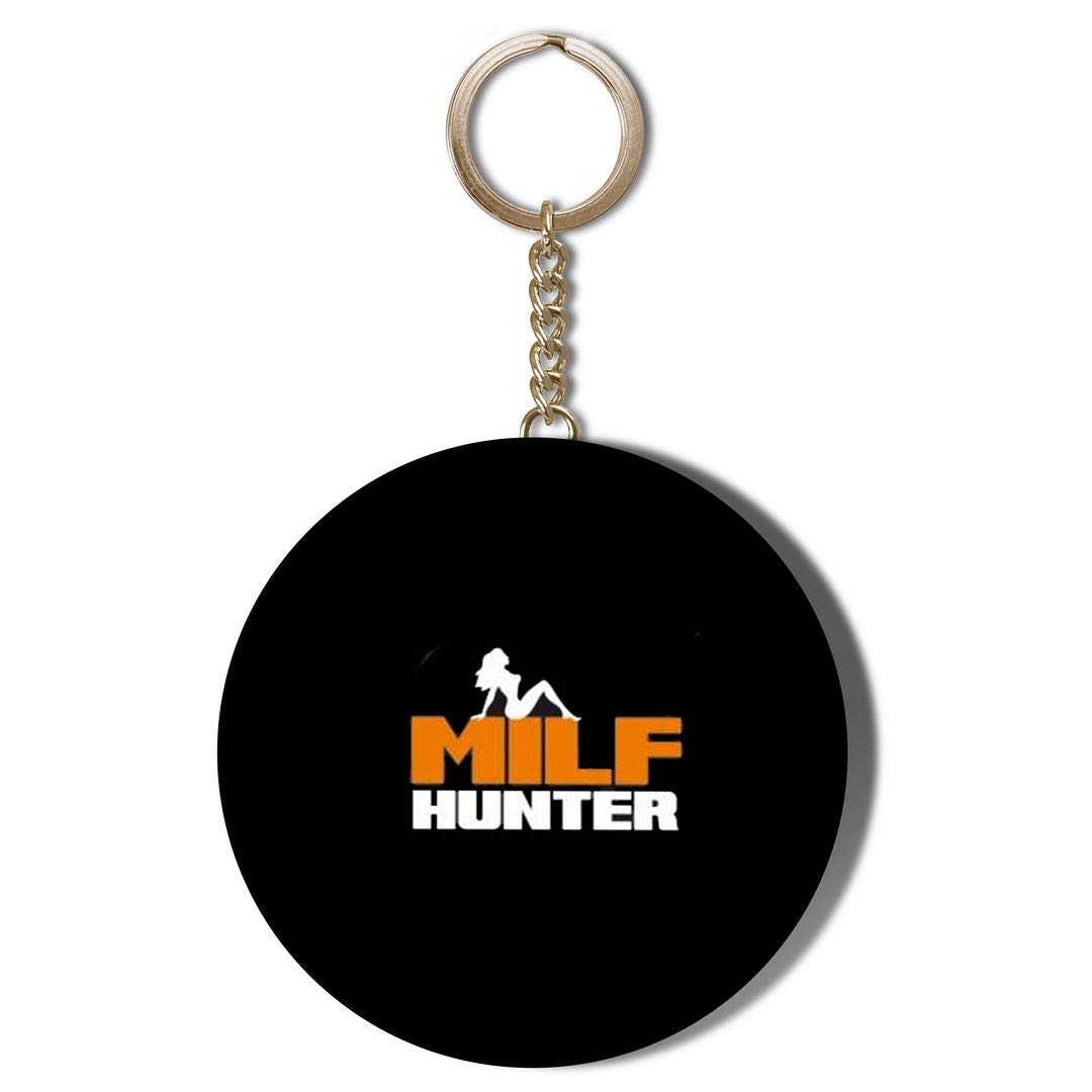 Gift Insanity White Milf Hunter Black 58Mm Chain Keyring Bottle Opener
