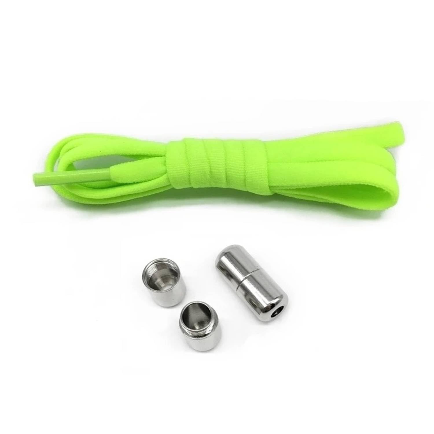 Elastic No Tie Shoelaces Metal Lock Shoe Laces For Kids Adult Sneakers Quick Shoelaces Semicircle Shoestrings (1 PAIR)