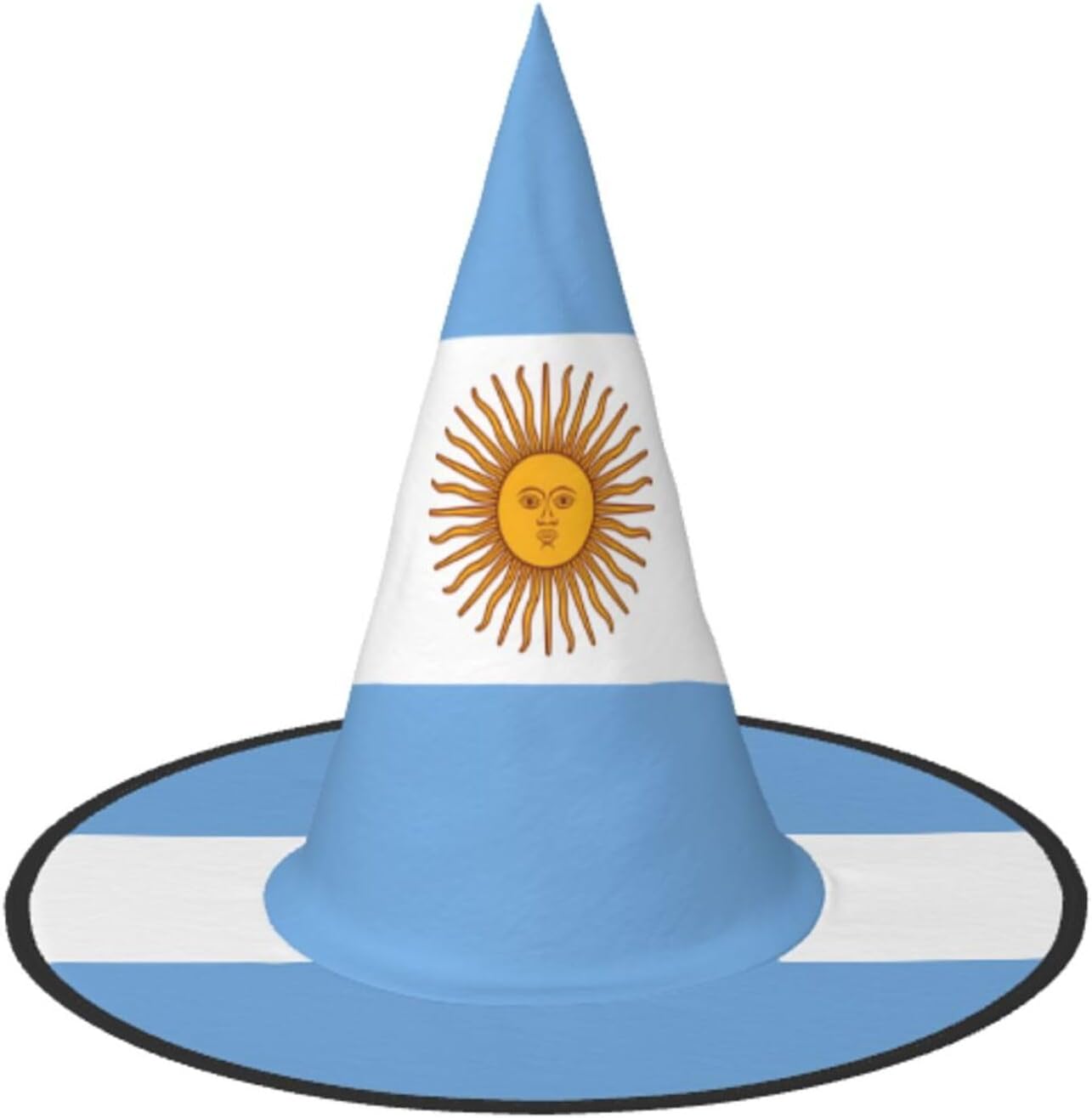 Halloween Witch Argentine flag Print Hat for Party