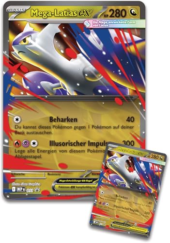 Pokémon-Sammelkartenspiel: Kollektion Mega-Latias-ex (1 holografische Promokarte, 1 überdimensionale Wackelbildkarte & 4 Boosterpacks) – Bild 8