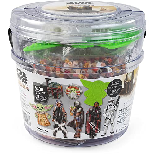 Perler Star Wars The Mandalorian Fuse Bead Kit for Kids and Adults, Pattern Sizes Vary, Multicolor 8505 Piece