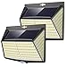 Vighep Luz Solar Exterior 228 LED,【2 Pack / 3 Modos】270 °lluminación Focos Solares Exterior con Sensor de Movimiento Impermeable Luces Solares LED Exterior Jardin Luces Led Solares Para Exteriores