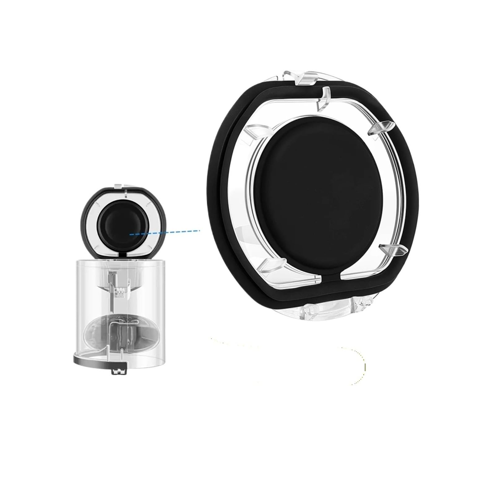 Couvercle du couvercle du bac à poussière, compatible avec Dyson, V6, DC58, DC59, DC62, DC74, SV03, SV07(2pcs)