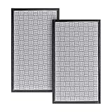 ALL PRIDE Indoor Entry Door Mat 2 Pcs Non Slip Entry Rug Back Yard Doormat All Weather Entry Mat Abs