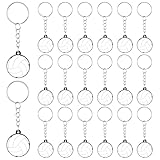 Molain 20 Pcs Volleyball Keychain Bulk, Rubber Sports Keychain for Team Party Favors DIY Volleyball Gifts for Players Sport Lovers